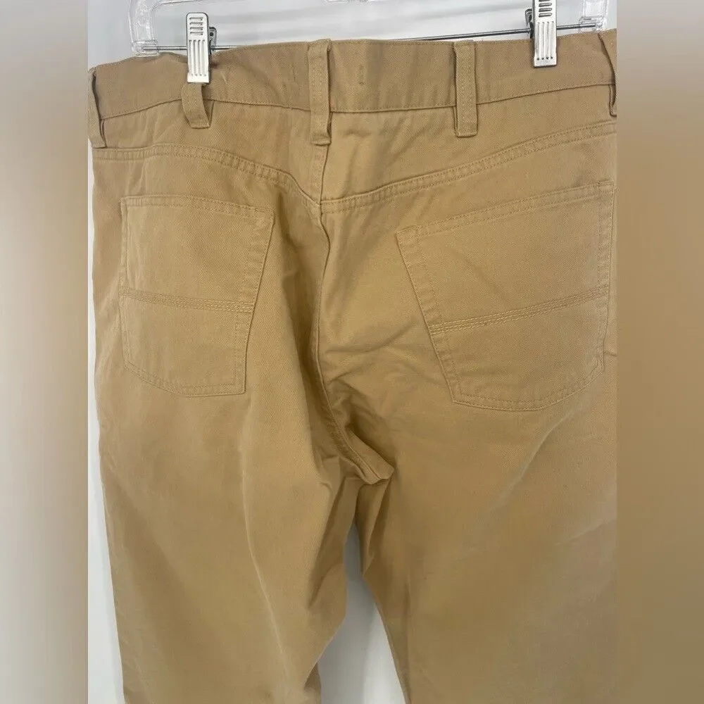 L.L.‎ Bean men's standard fit tan color jeans size 38 x 28